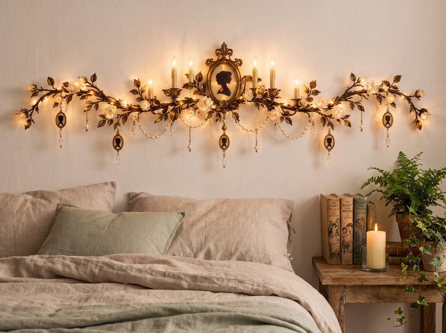 Pride and Prejudice wall light in a cozy room