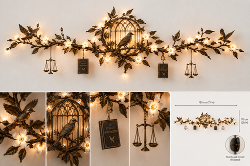 Everlorec To Kill a Mockingbird wall light, glowing